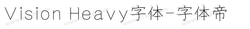 Vision Heavy字体字体转换